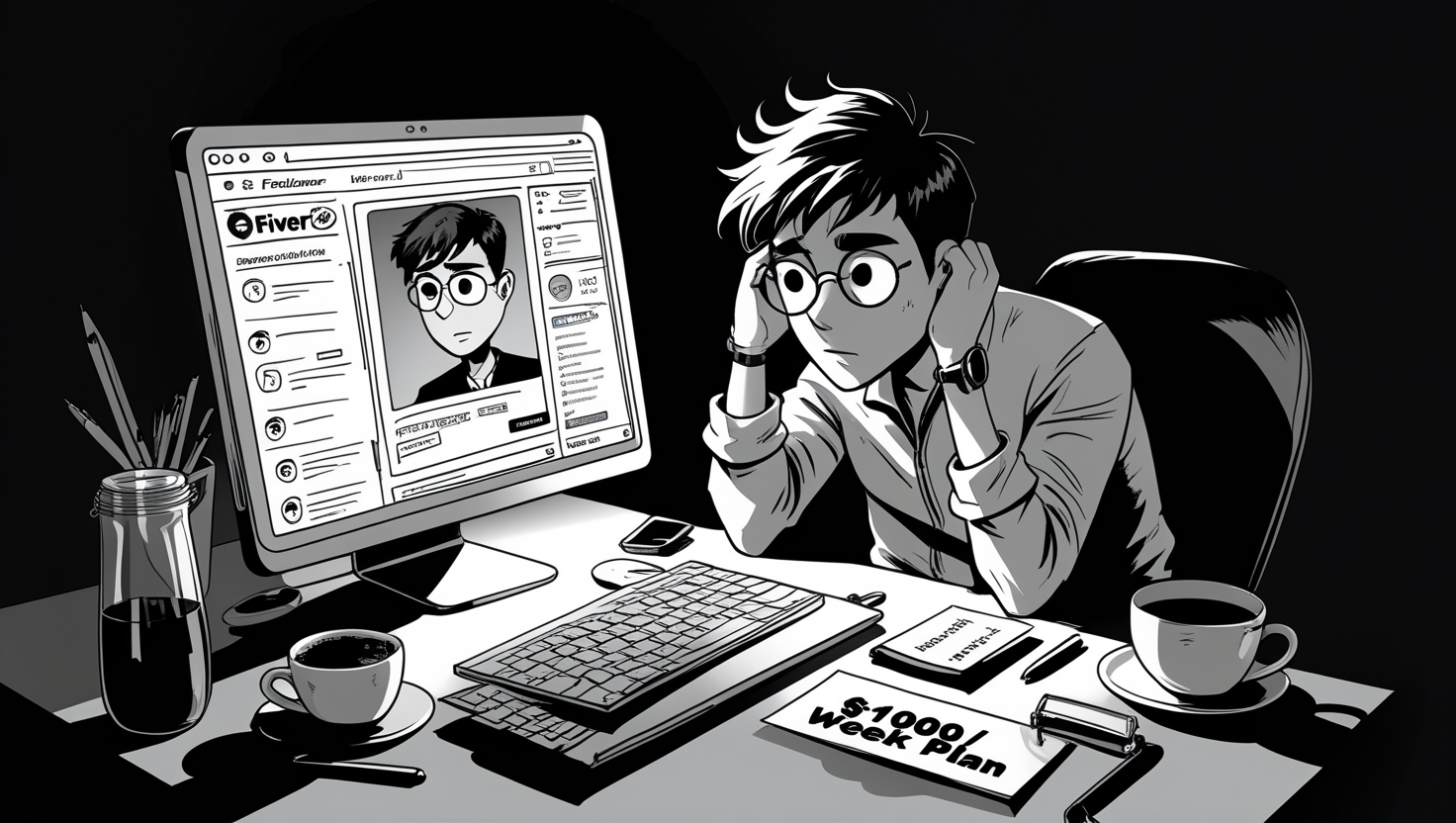 Make $1000 Weekly with Fiverr Freelancing Secrets!