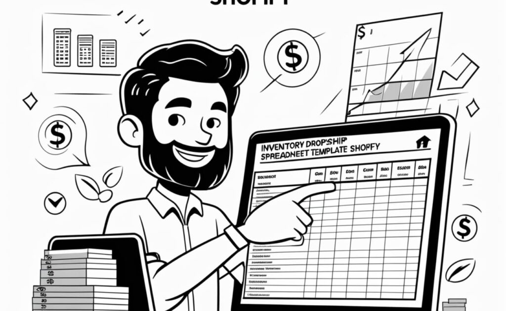 inventory dropship spreadsheet template Shopify