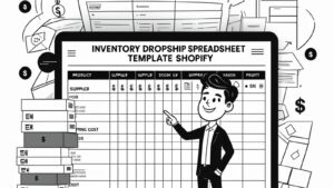 inventory dropship spreadsheet template Shopify